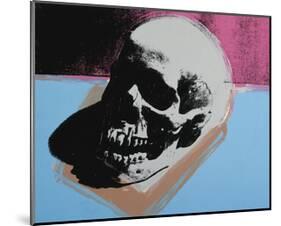 Skull, c.1976 (White on Blue and Pink)-Andy Warhol-Mounted Giclee Print