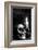 Skull Candle Black & White-null-Framed Art Print