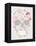 Skull From Flowers-cherry blossom girl-Framed Stretched Canvas