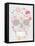 Skull From Flowers-cherry blossom girl-Framed Stretched Canvas