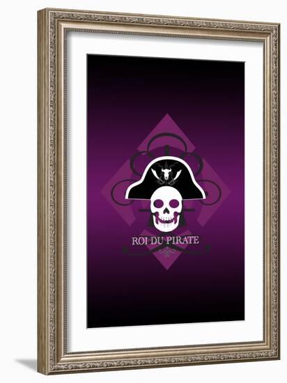 Skull in Purple-Ikuko Kowada-Framed Giclee Print