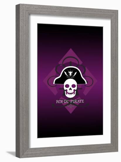 Skull in Purple-Ikuko Kowada-Framed Giclee Print