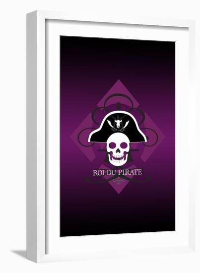 Skull in Purple-Ikuko Kowada-Framed Giclee Print