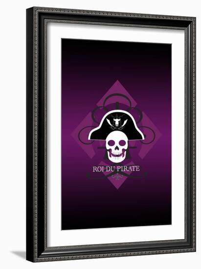 Skull in Purple-Ikuko Kowada-Framed Giclee Print