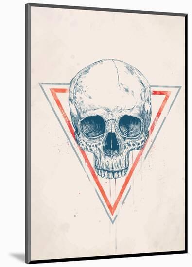 Skull in Triangle No. 2-Balazs Solti-Mounted Art Print