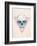 Skull in Triangle No. 2-Balazs Solti-Framed Art Print