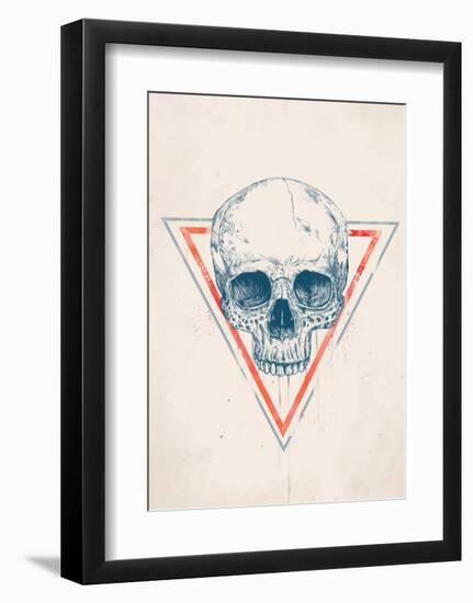 Skull in Triangle No. 2-Balazs Solti-Framed Art Print