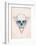 Skull in Triangle No. 2-Balazs Solti-Framed Art Print