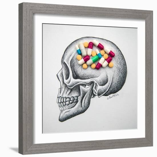 Skull Medicines-Ben Heine-Framed Giclee Print