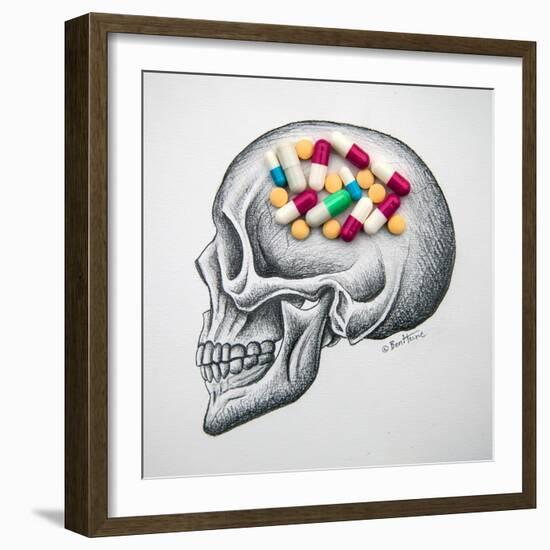 Skull Medicines-Ben Heine-Framed Giclee Print