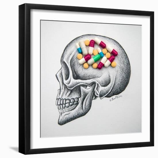 Skull Medicines-Ben Heine-Framed Giclee Print