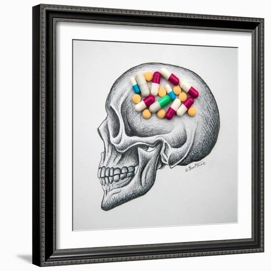 Skull Medicines-Ben Heine-Framed Giclee Print