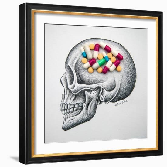 Skull Medicines-Ben Heine-Framed Giclee Print