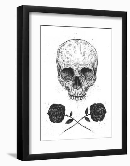 Skull N Roses-Balazs Solti-Framed Art Print