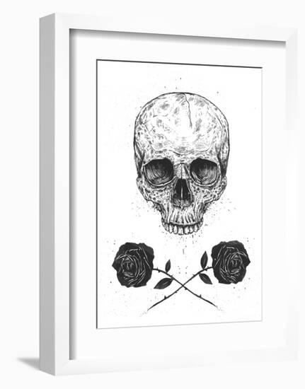 Skull N Roses-Balazs Solti-Framed Art Print