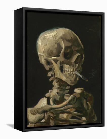 Skull of a Skeleton with Burning Cigarette Painting by Vincent Van Gogh, 1886-Stocktrek Images-Framed Stretched Canvas