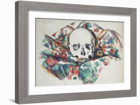 Skull on a Curtain, Circa 1902-1906-Joseph Bail-Framed Giclee Print