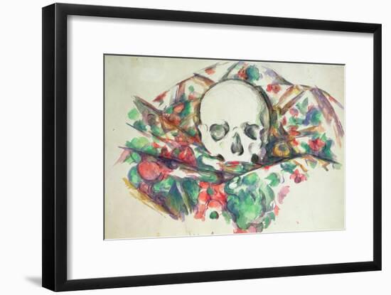 Skull on Drapery, C.1902-06-Paul C?zanne-Framed Giclee Print