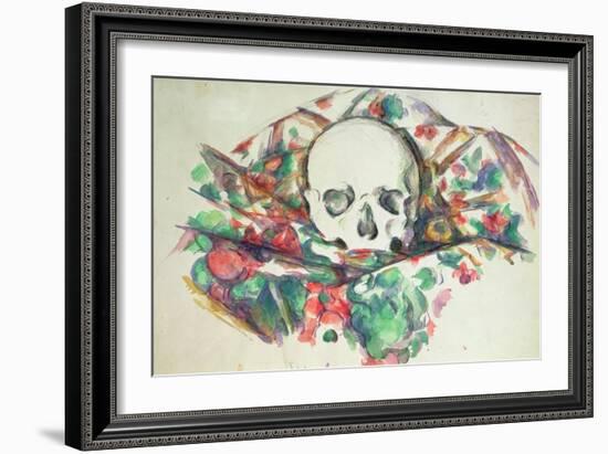 Skull on Drapery, C.1902-06-Paul C?zanne-Framed Giclee Print