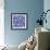 Skull Pattern Blue-Erin Clark-Framed Giclee Print displayed on a wall