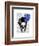 Skull with Blue Hat-Fab Funky-Framed Art Print