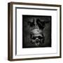 Skull with Crows-Martin Wagner-Framed Giclee Print