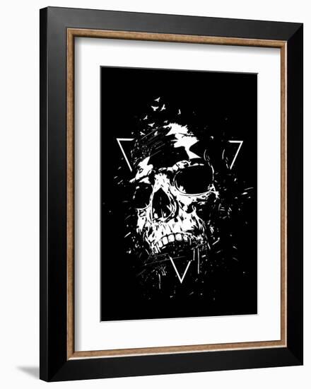 Skull X (BW)-Balazs Solti-Framed Art Print