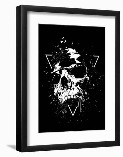 Skull X (BW)-Balazs Solti-Framed Art Print