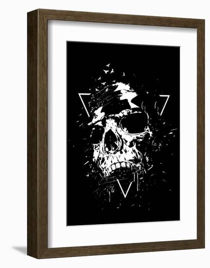 Skull X (BW)-Balazs Solti-Framed Art Print