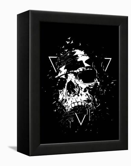 Skull X (BW)-Balazs Solti-Framed Stretched Canvas