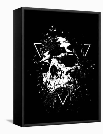 Skull X (BW)-Balazs Solti-Framed Stretched Canvas