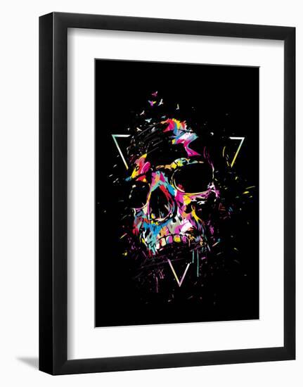 Skull X (color)-Balazs Solti-Framed Art Print