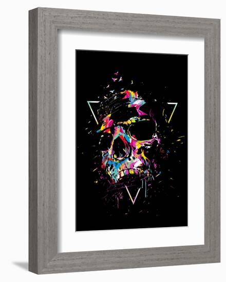 Skull X (color)-Balazs Solti-Framed Art Print