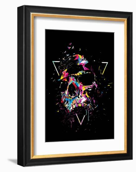 Skull X (color)-Balazs Solti-Framed Art Print