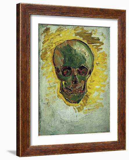 Skull-Vincent van Gogh-Framed Art Print