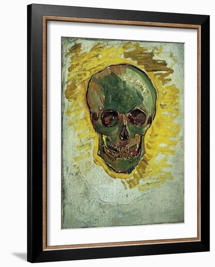 Skull-Vincent van Gogh-Framed Art Print