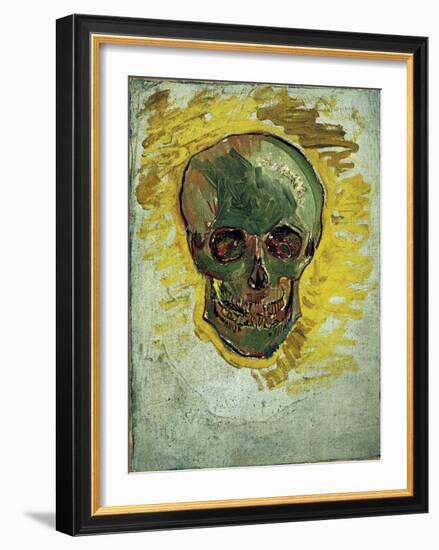 Skull-Vincent van Gogh-Framed Art Print