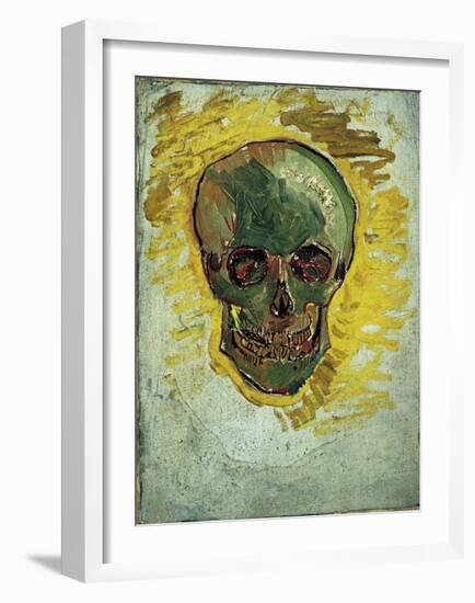 Skull-Vincent van Gogh-Framed Art Print