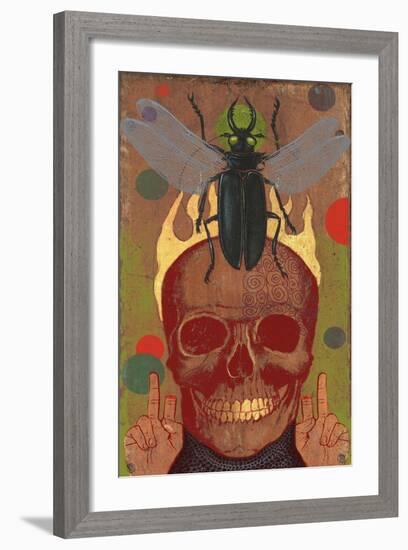 Skull-Anthony Freda-Framed Giclee Print