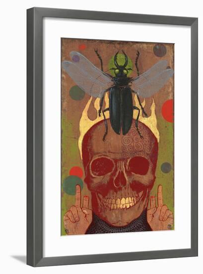 Skull-Anthony Freda-Framed Giclee Print