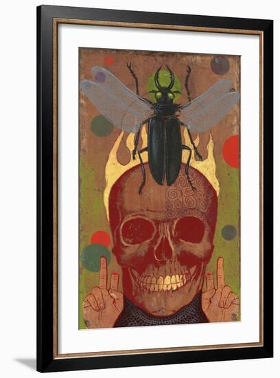 Skull-Anthony Freda-Framed Giclee Print