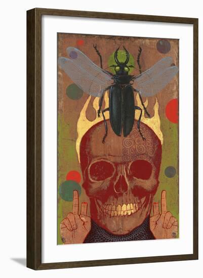 Skull-Anthony Freda-Framed Giclee Print