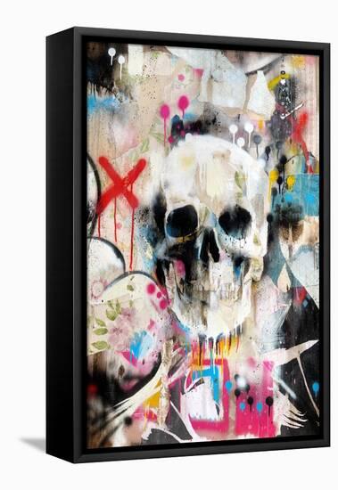 Skull-Famous When Dead-Framed Premier Image Canvas