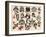 Skulls & Ladies Authentic Mid-Century Tattoo Flash-null-Framed Art Print