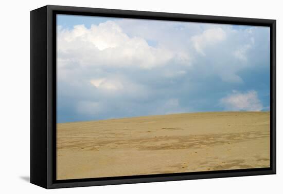 Sky and sand dunes, Indiana Dunes, Indiana, USA-Anna Miller-Framed Premier Image Canvas