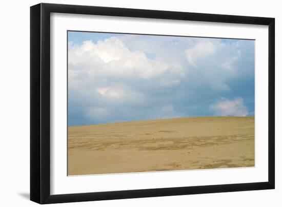 Sky and sand dunes, Indiana Dunes, Indiana, USA-Anna Miller-Framed Photographic Print