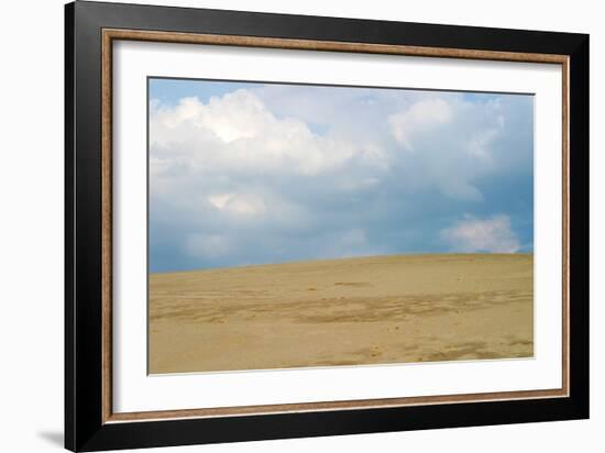 Sky and sand dunes, Indiana Dunes, Indiana, USA-Anna Miller-Framed Photographic Print