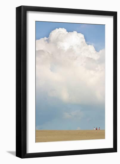 Sky and sand dunes, Indiana Dunes, Indiana, USA-Anna Miller-Framed Photographic Print