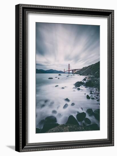 Sky and Water In Motion at Golden Gate Bridge - San Francisco-Vincent James-Framed Photographic Print