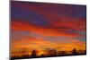 Sky at sunset, Winnipeg, Manitoba, Canada.-Mike Grandmaison-Mounted Photographic Print